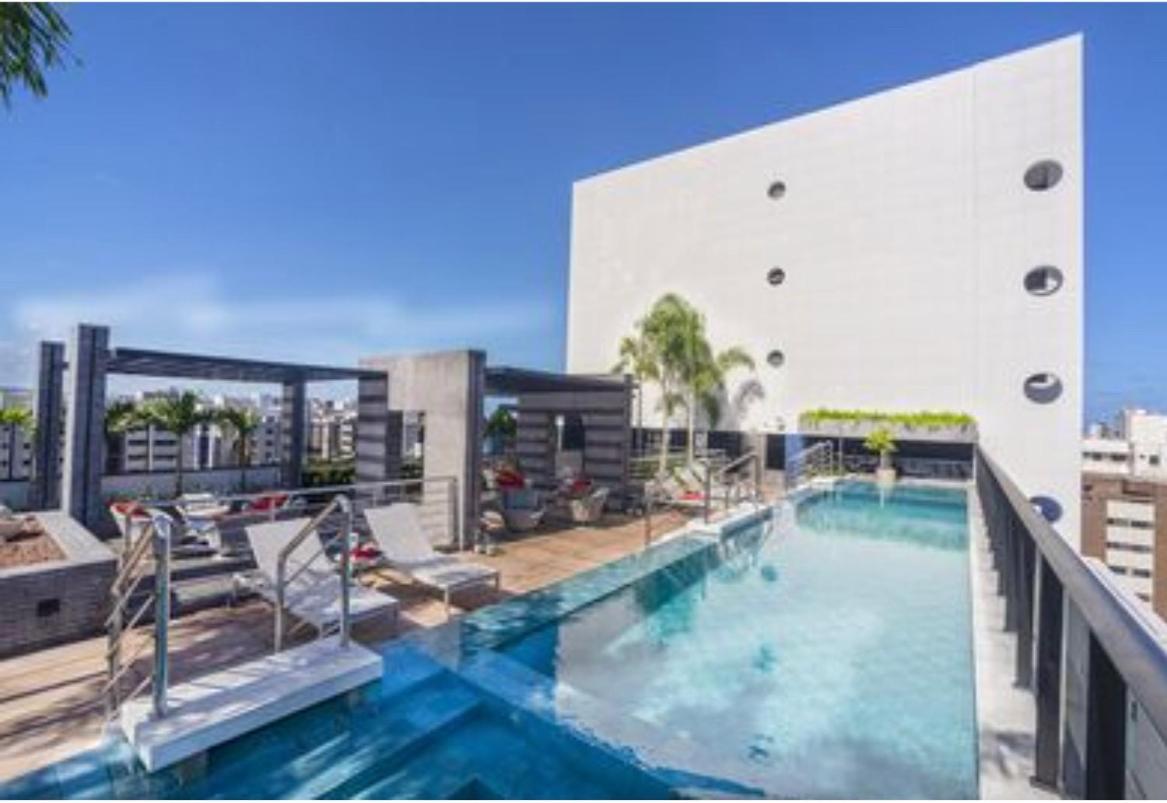 Luxo 1406 - Quarto E Sala Com Varanda Frente Mar Ponta Verde Масейо Экстерьер фото