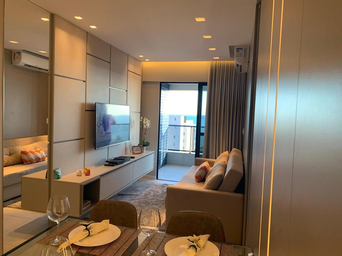 Luxo 1406 - Quarto E Sala Com Varanda Frente Mar Ponta Verde Масейо Экстерьер фото