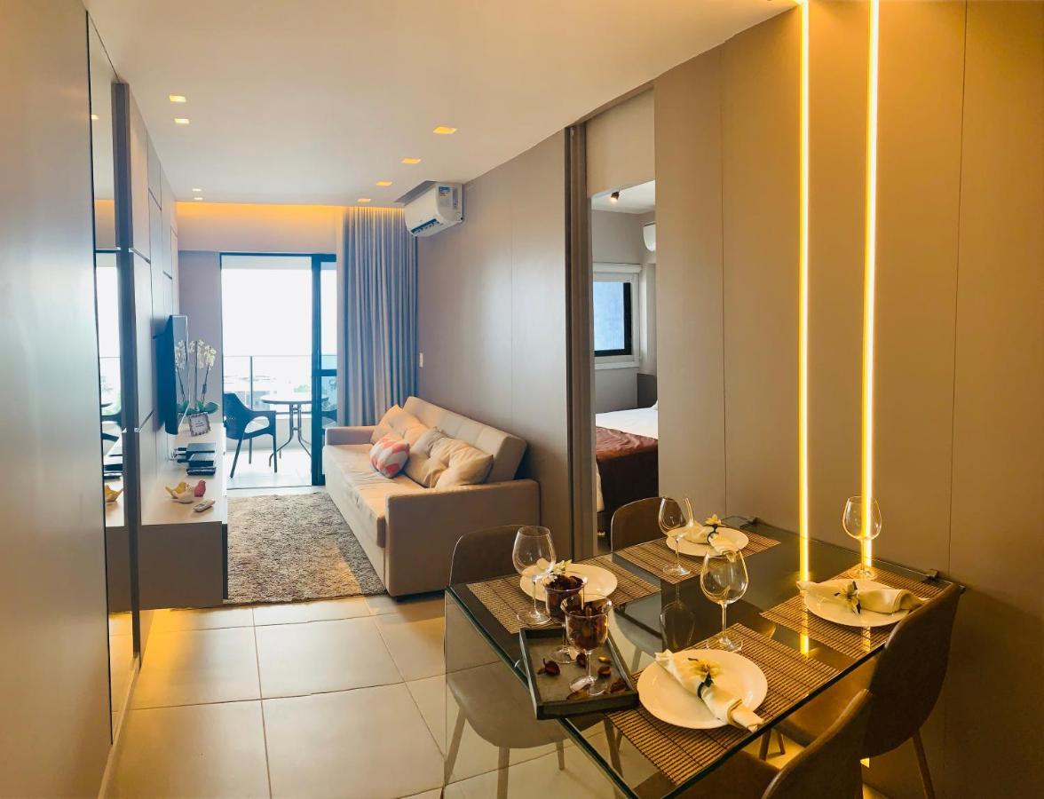 Luxo 1406 - Quarto E Sala Com Varanda Frente Mar Ponta Verde Масейо Экстерьер фото
