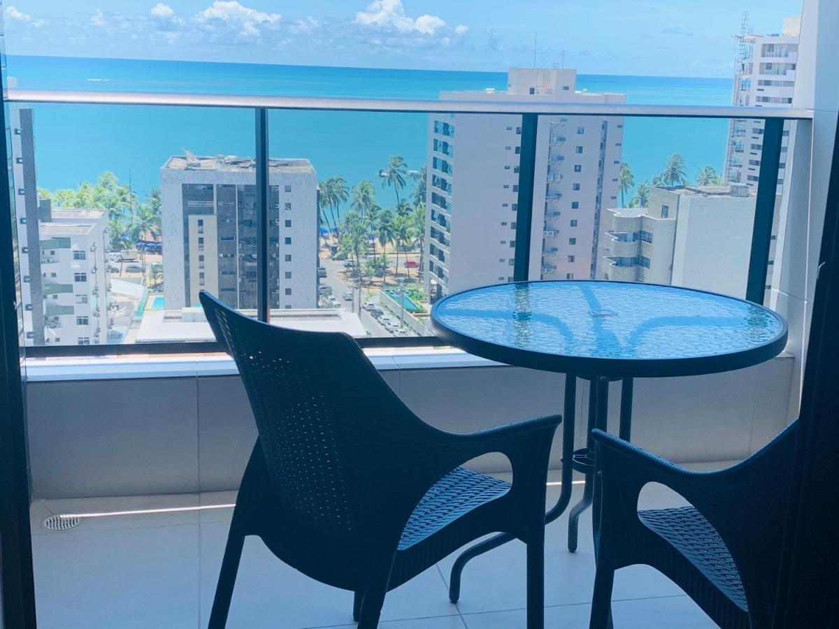 Luxo 1406 - Quarto E Sala Com Varanda Frente Mar Ponta Verde Масейо Экстерьер фото