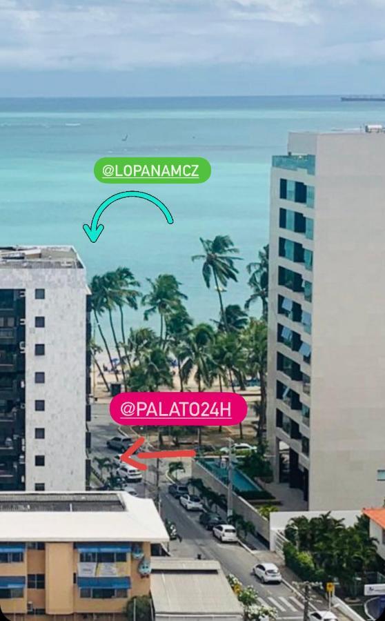 Luxo 1406 - Quarto E Sala Com Varanda Frente Mar Ponta Verde Масейо Экстерьер фото